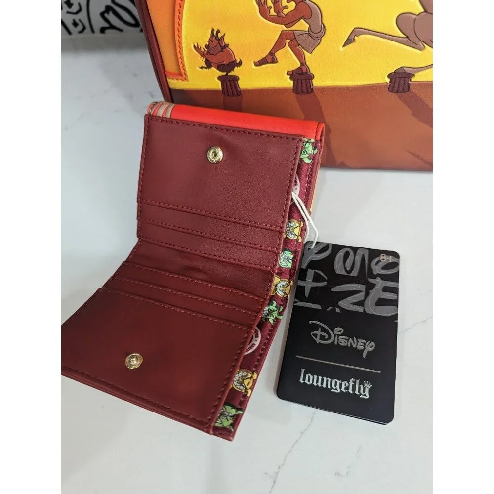NWT Loungefly Disney Hercules 25th Anniversary Sunset Mini Backpack with Wallet - Picture 4 of 7